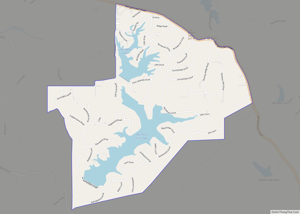 Map of Painted Hills CDP