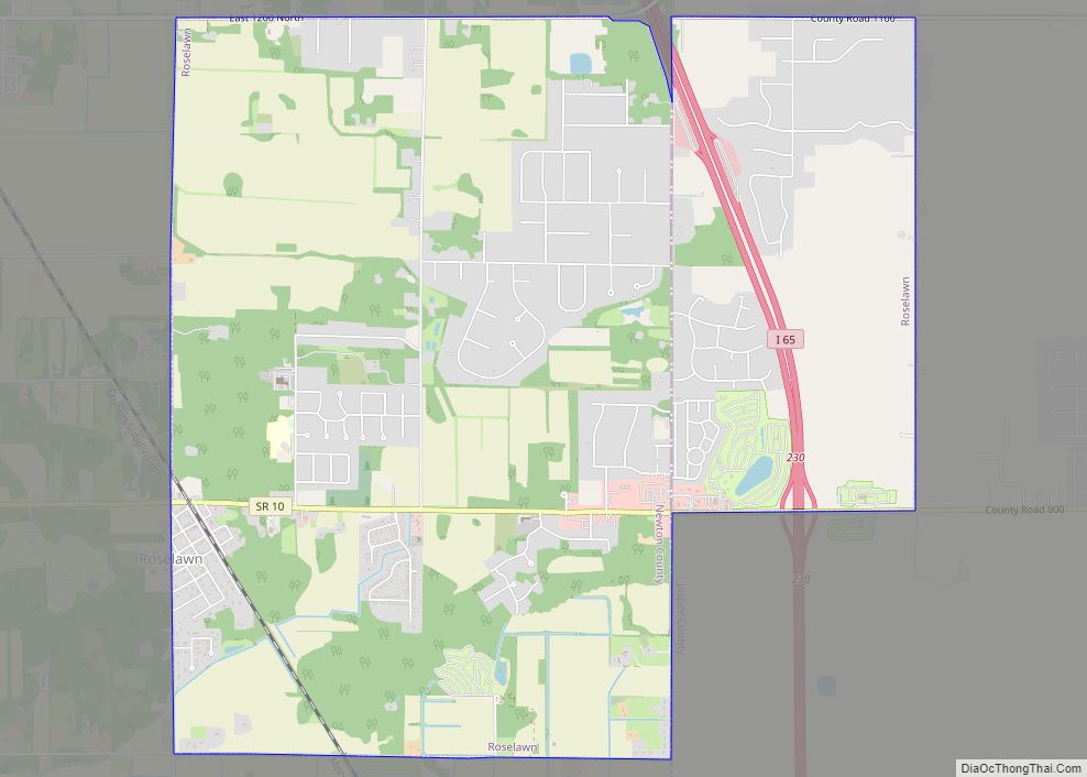 Map of Roselawn CDP