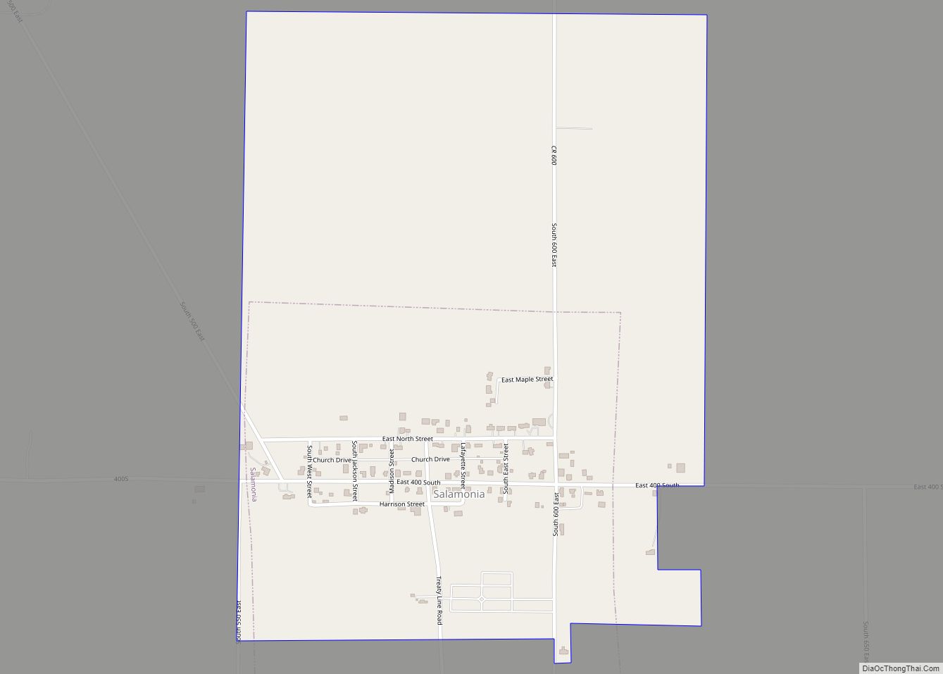 Map of Salamonia town