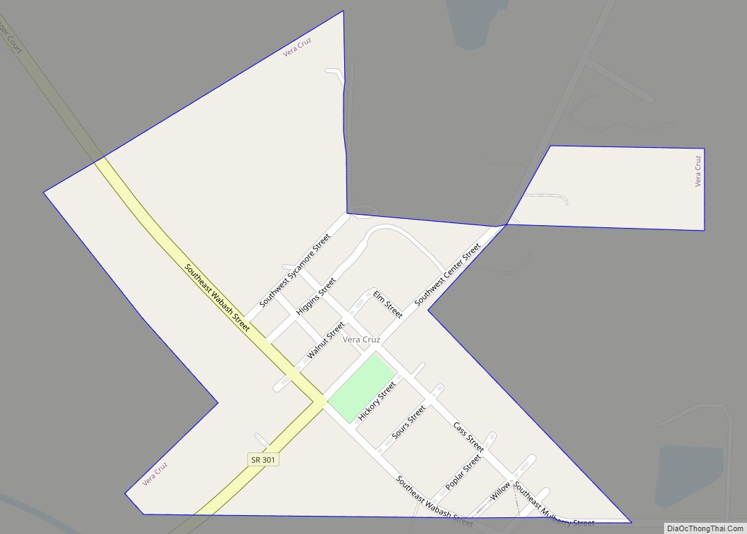 Map of Vera Cruz town