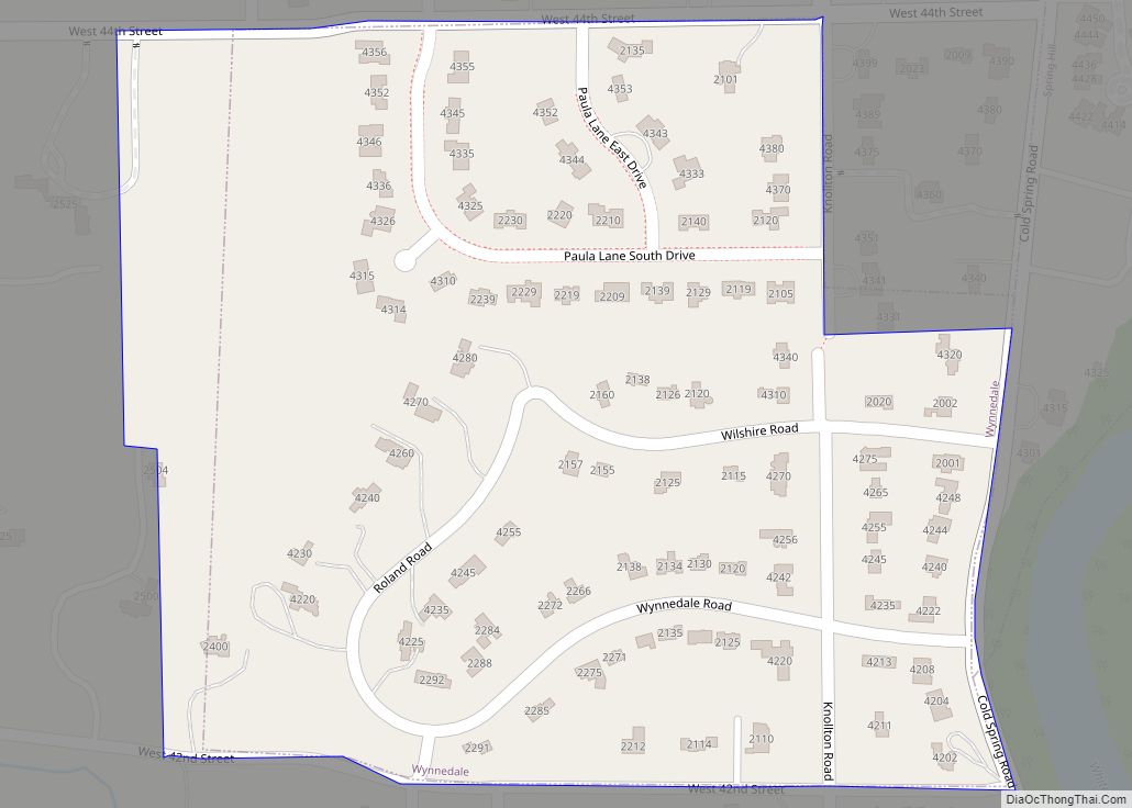 Map of Wynnedale town