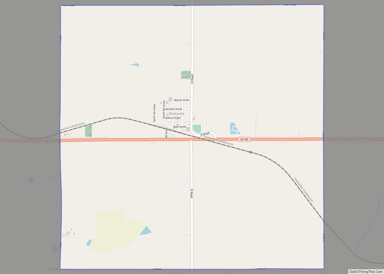 Map of Baileyville CDP