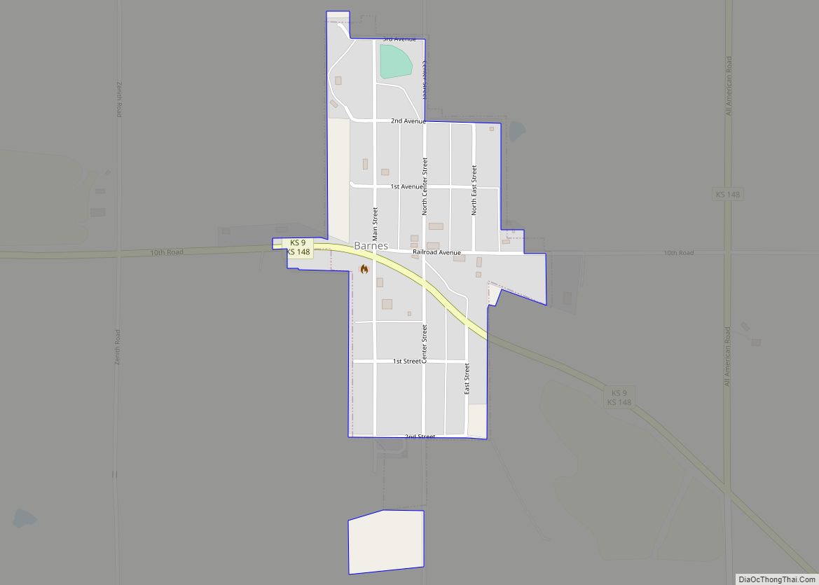 Map of Barnes city