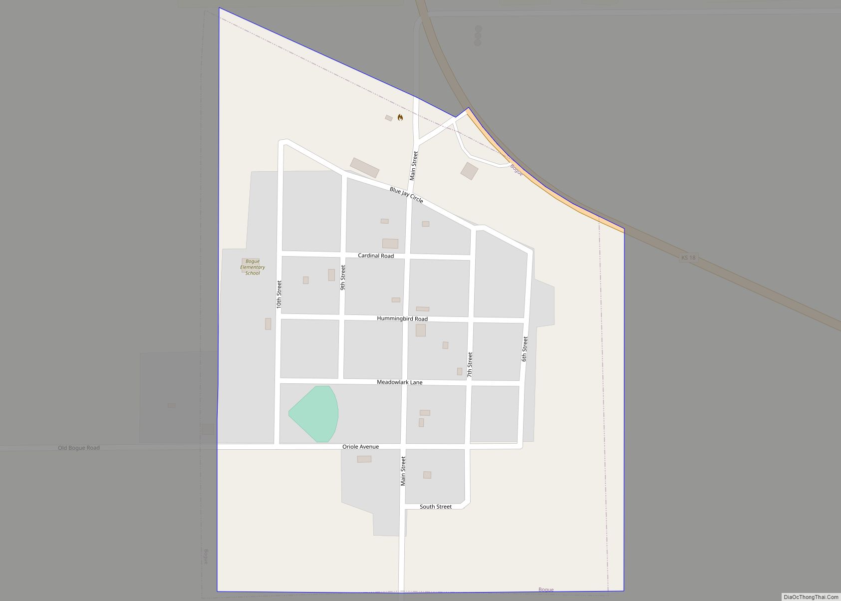 Map of Bogue city