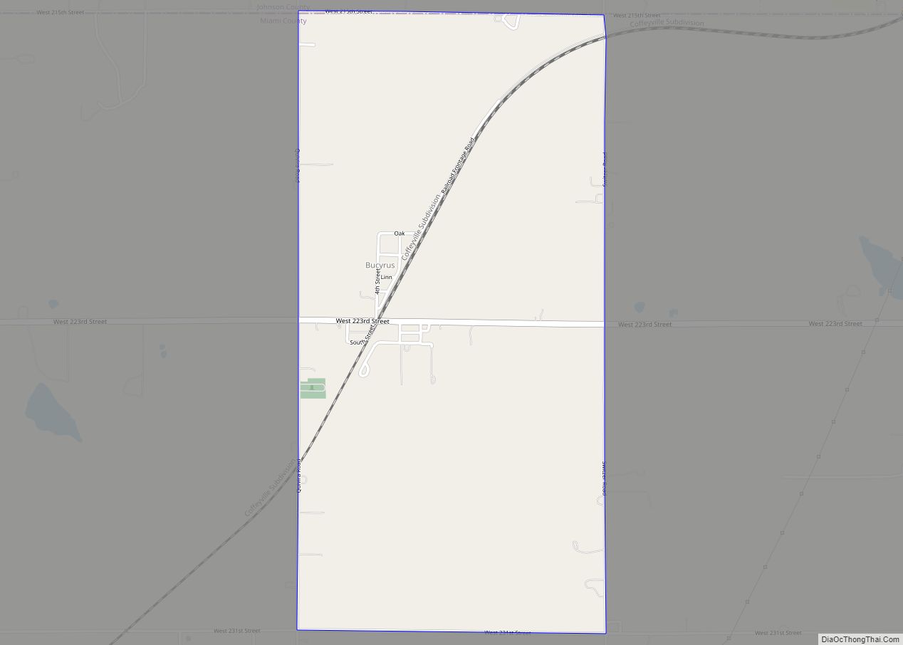 Map of Bucyrus CDP