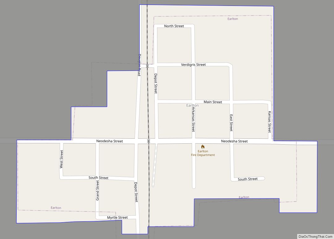 Map of Earlton city