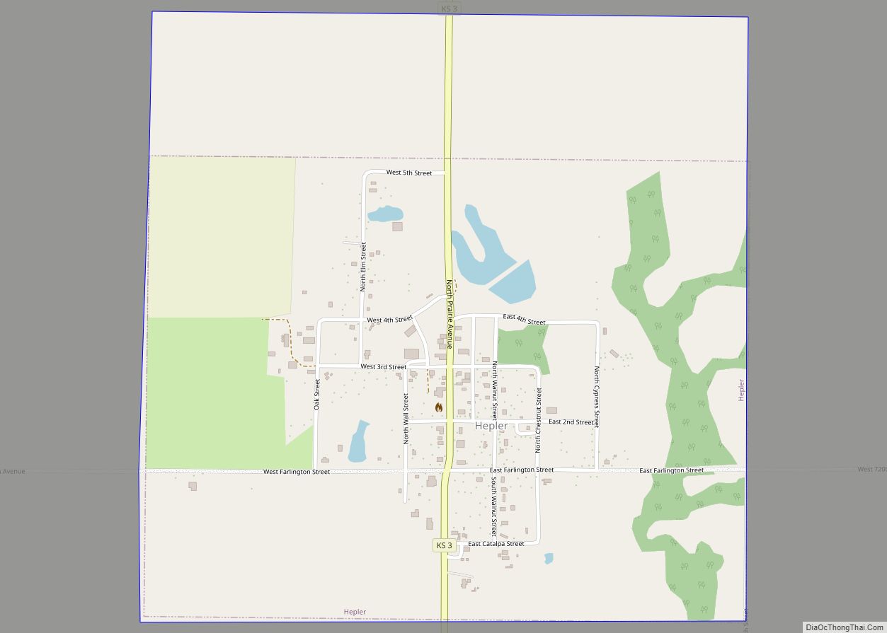 Map of Hepler city