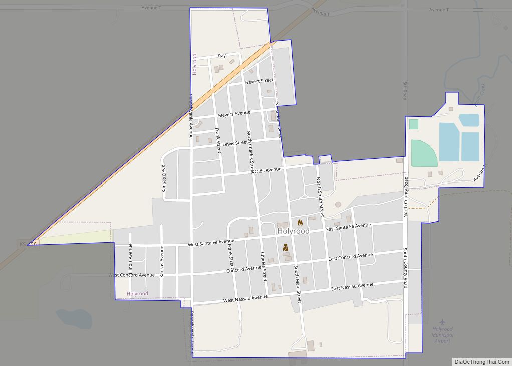 Map of Holyrood city