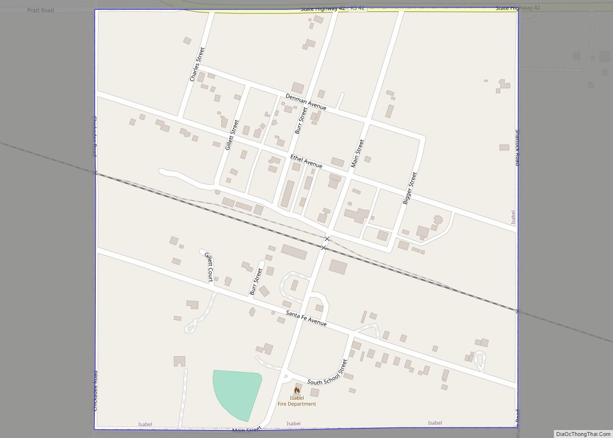 Map of Isabel city