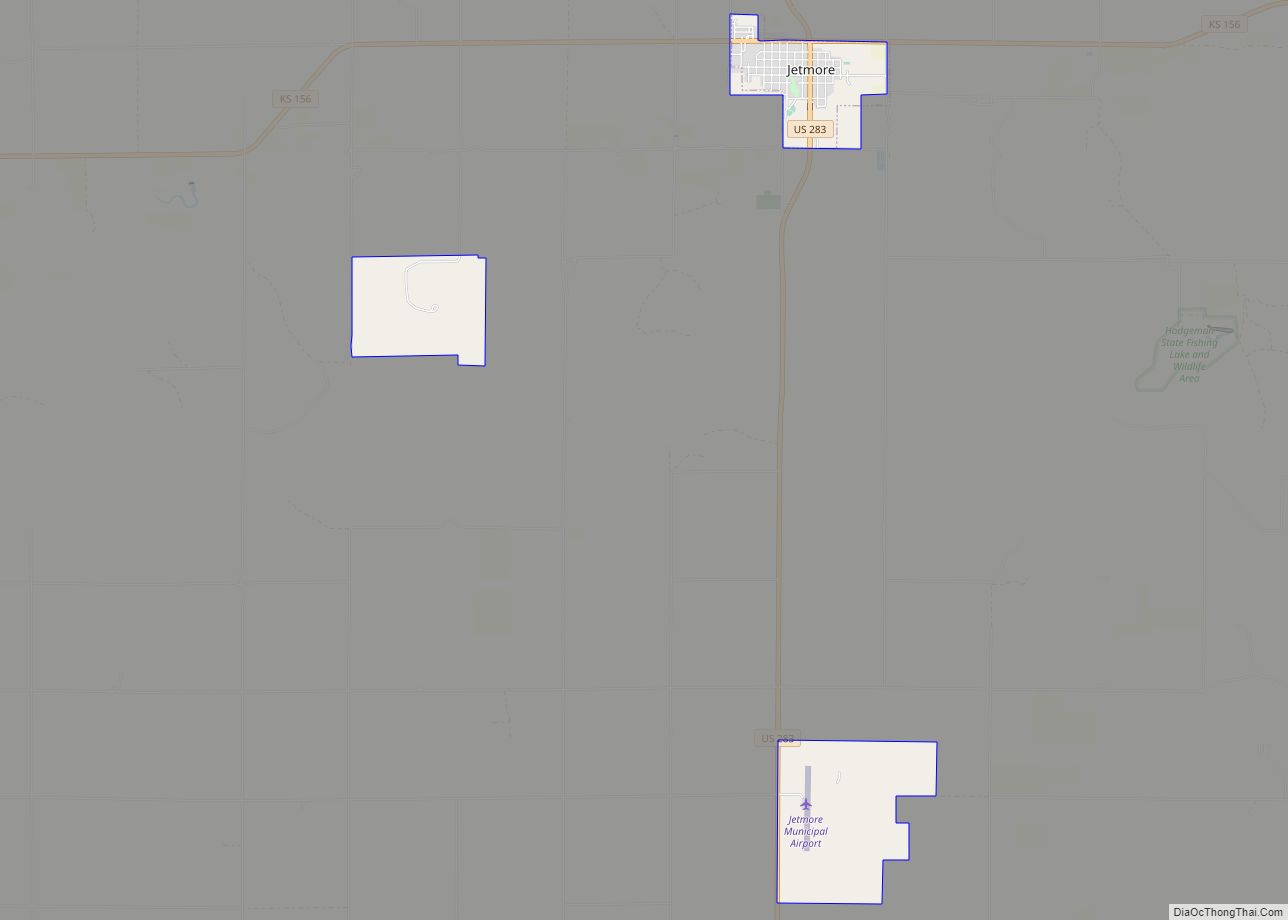Map of Jetmore city