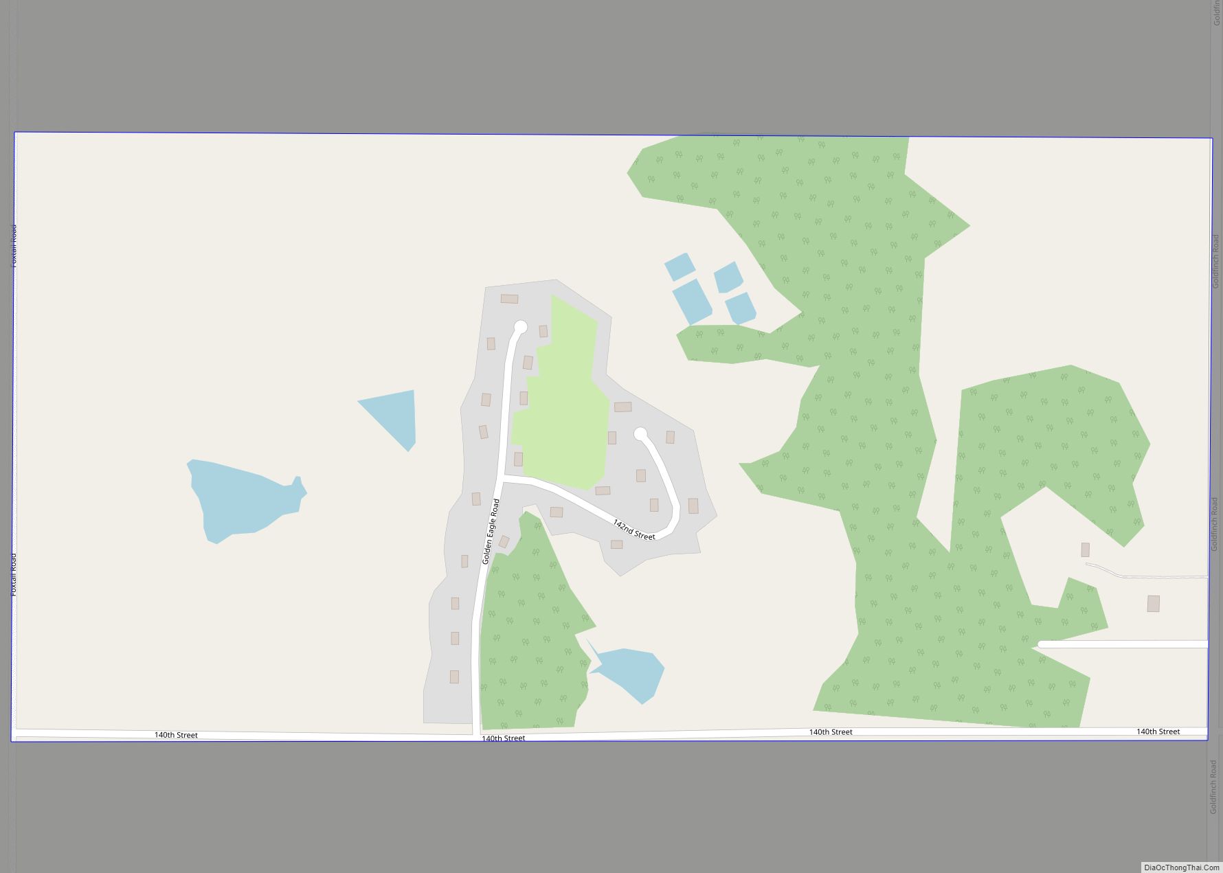 Map of Kickapoo Site 1 CDP
