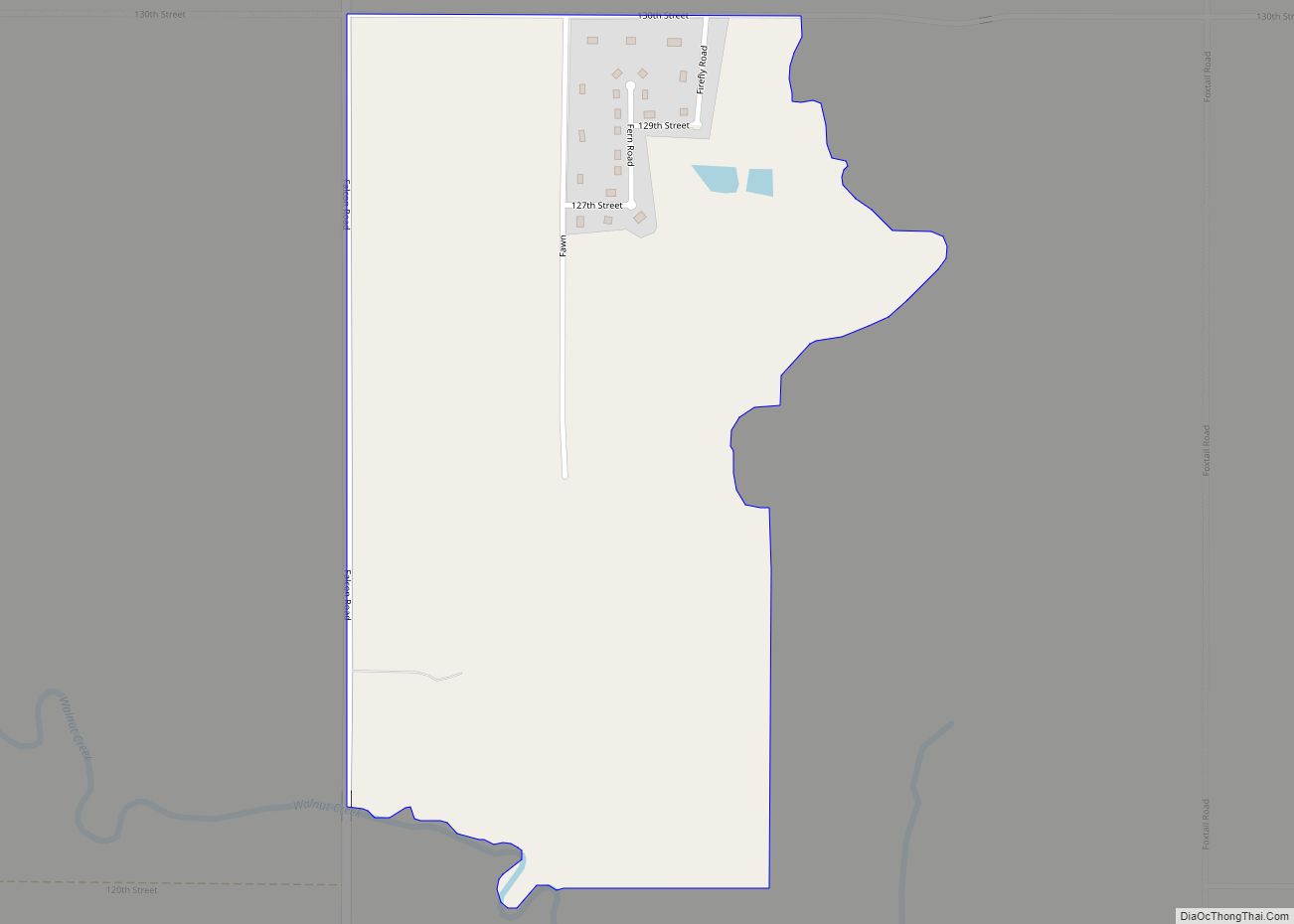 Map of Kickapoo Site 7 CDP