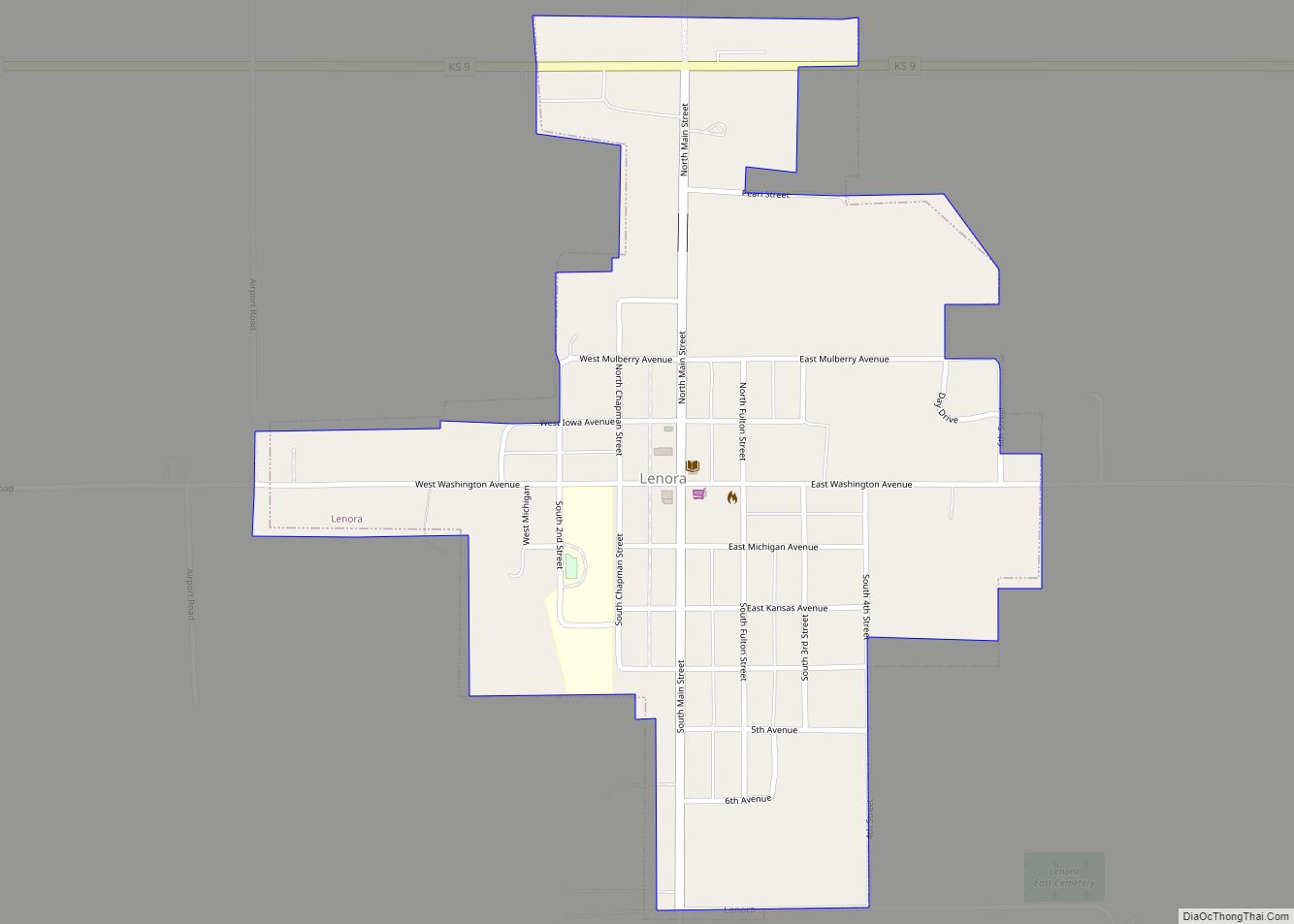 Map of Lenora city