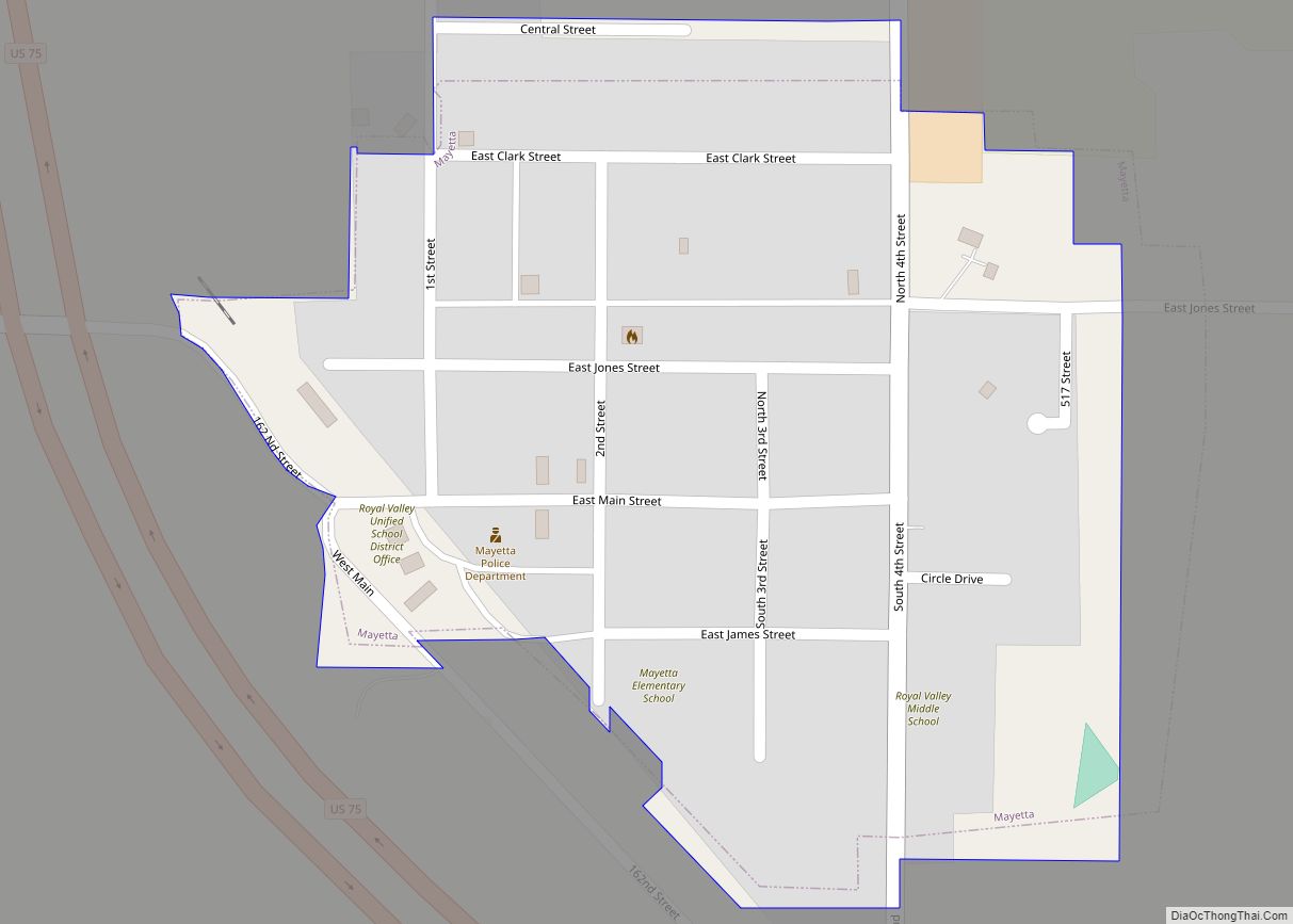 Map of Mayetta city
