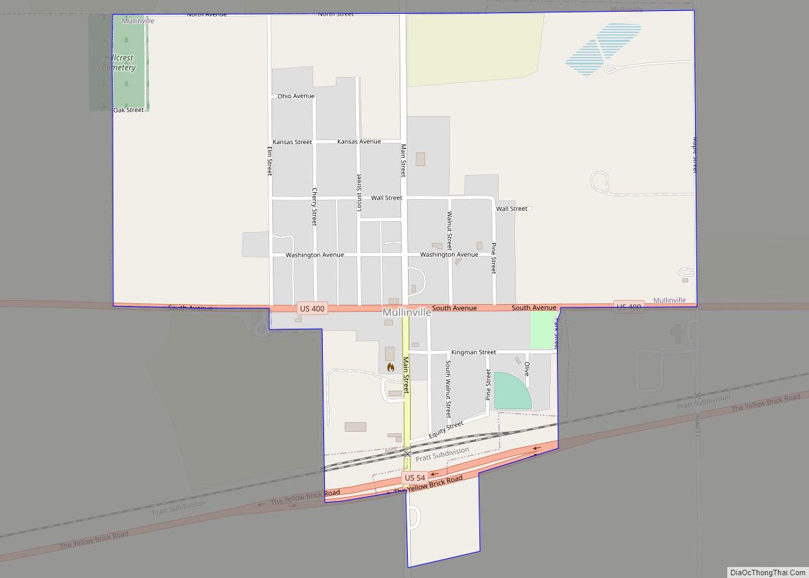 Map of Mullinville city