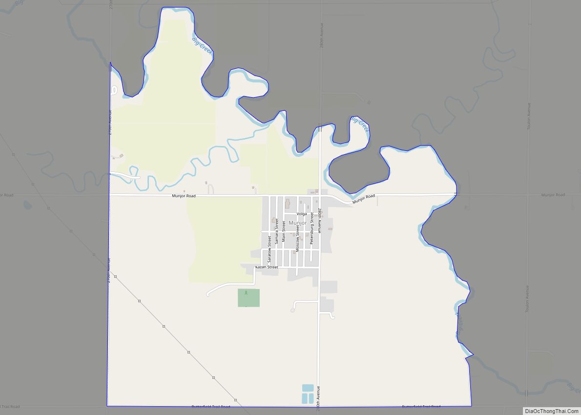 Map of Munjor CDP