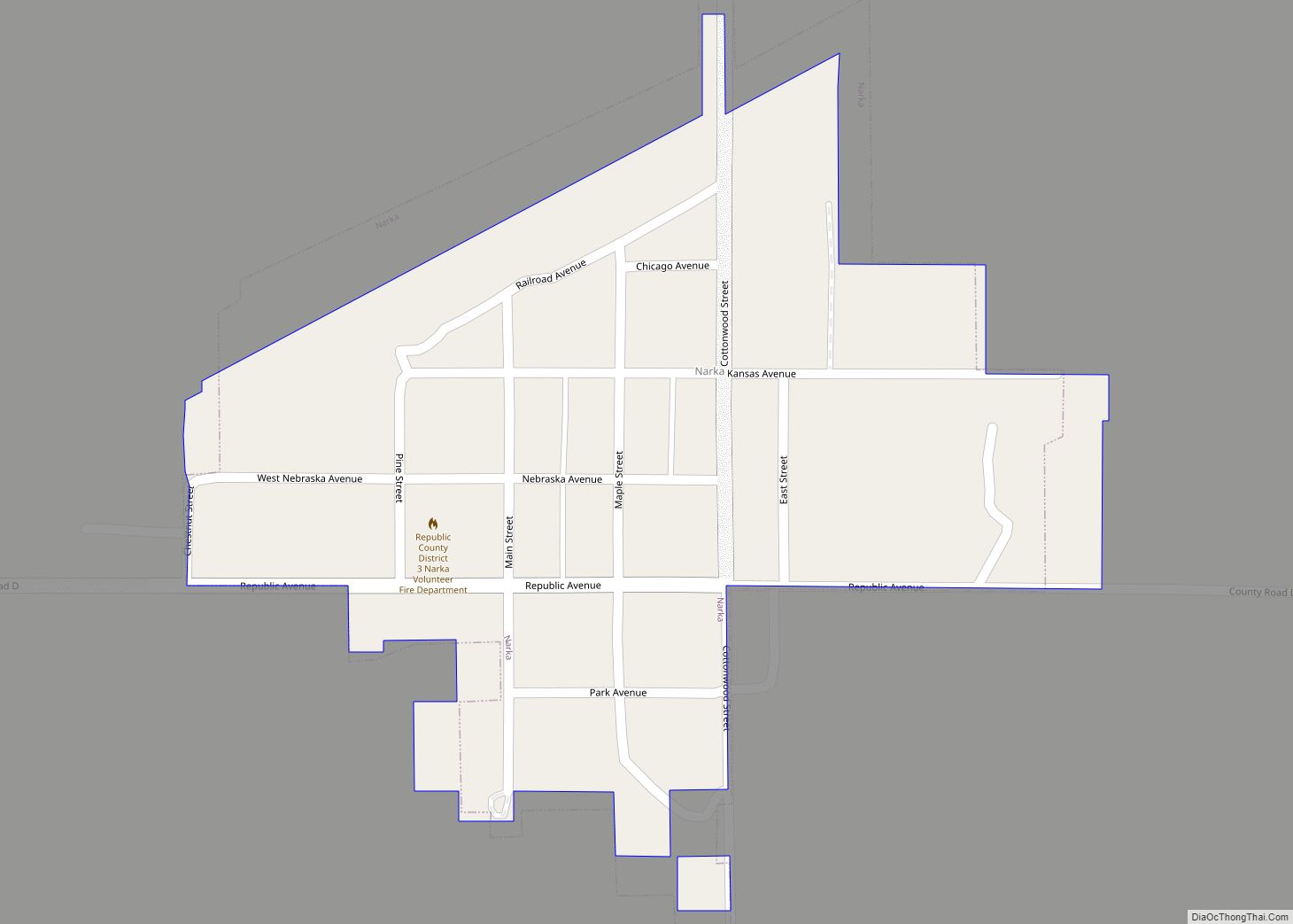 Map of Narka city