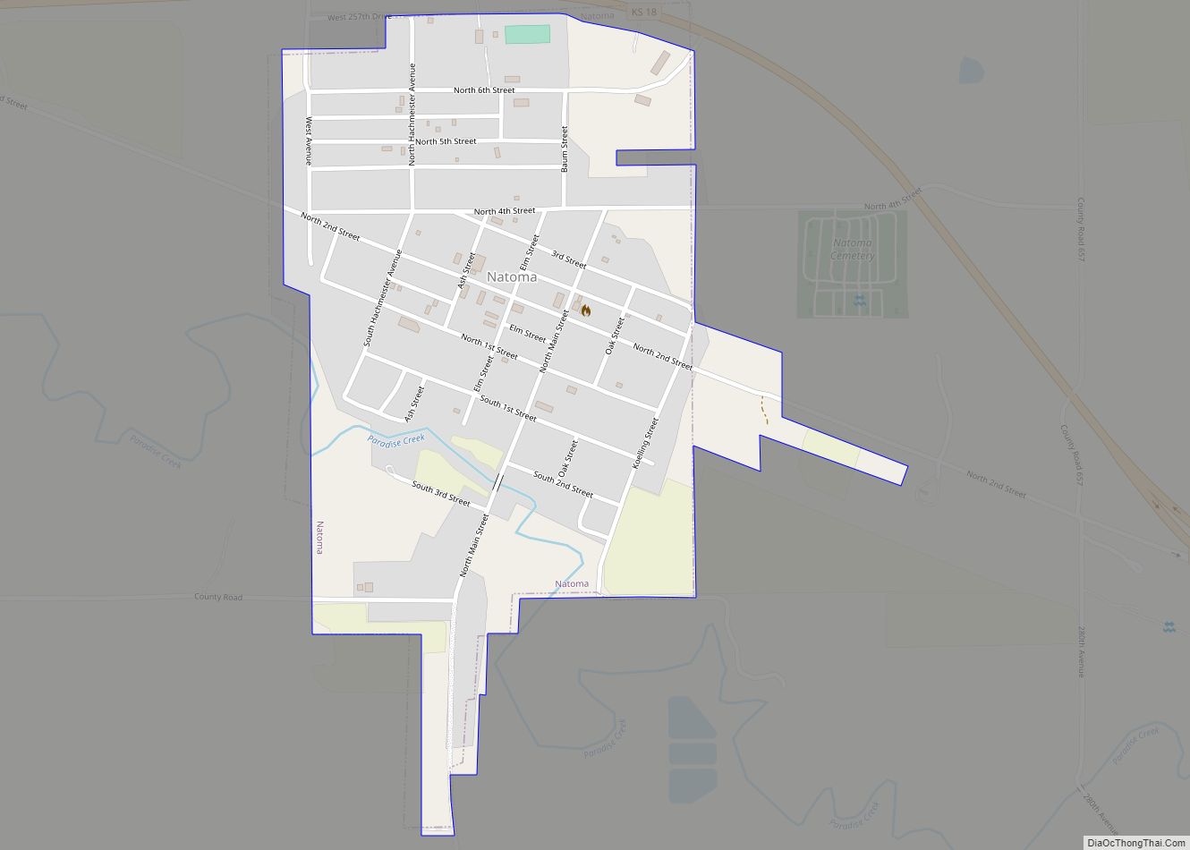 Map of Natoma city