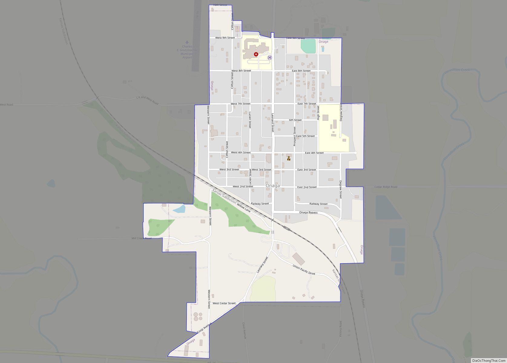 Map of Onaga city