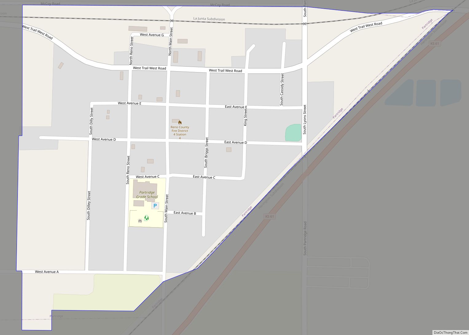 Map of Partridge city