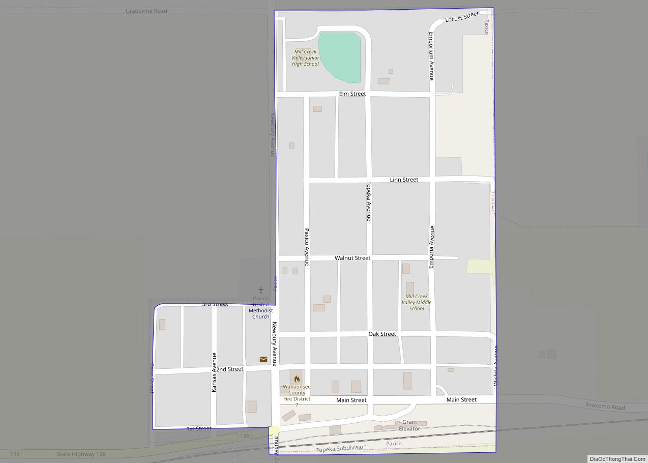 Map of Paxico city