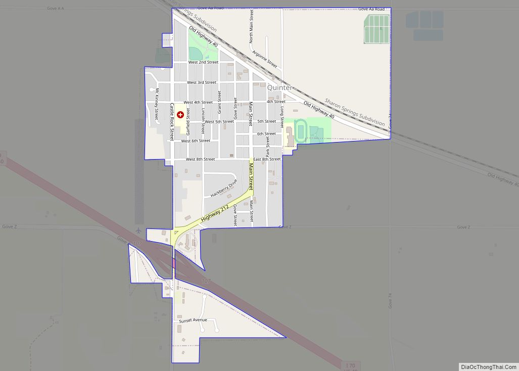 Map of Quinter city