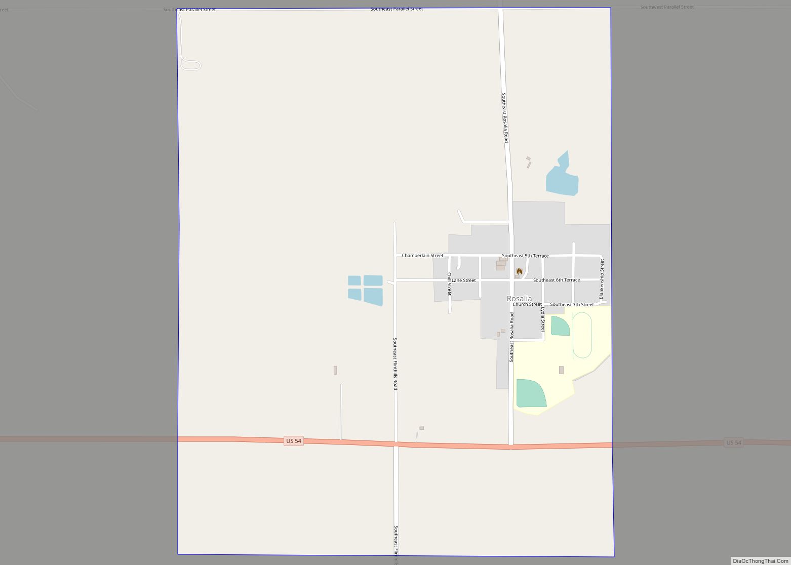 Map of Rosalia CDP