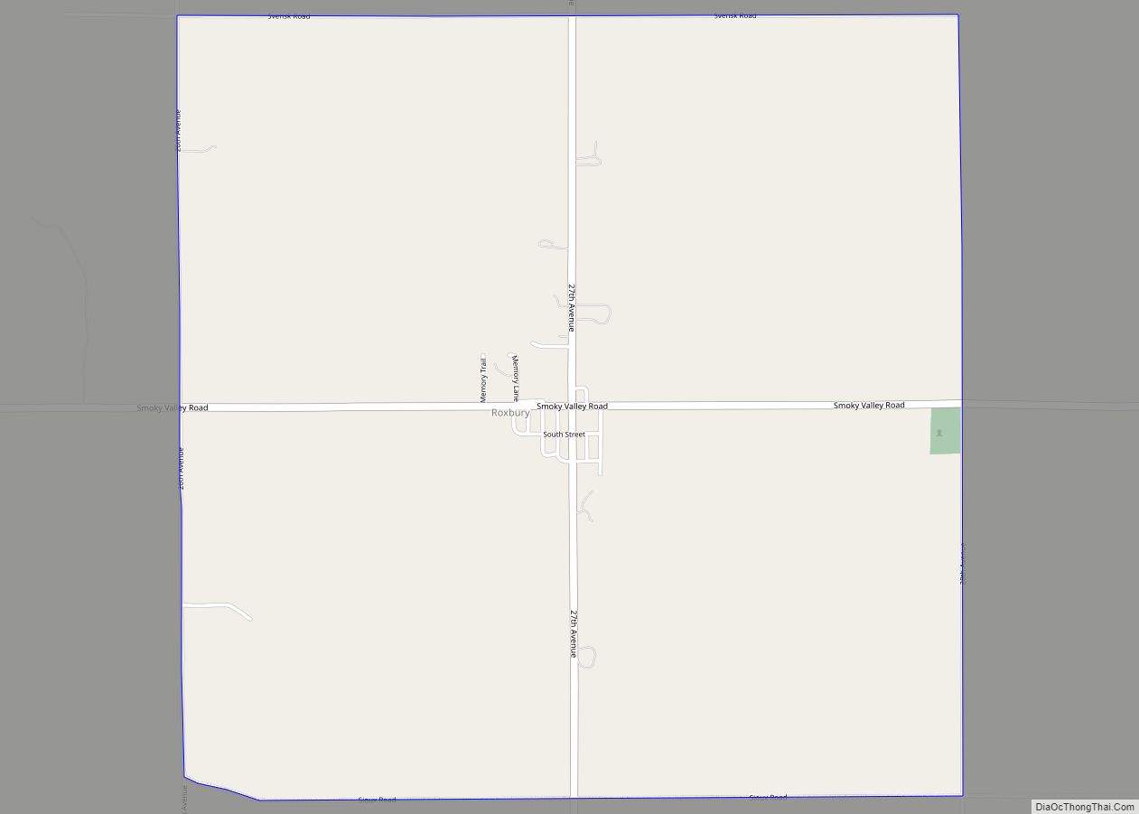 Map of Roxbury CDP