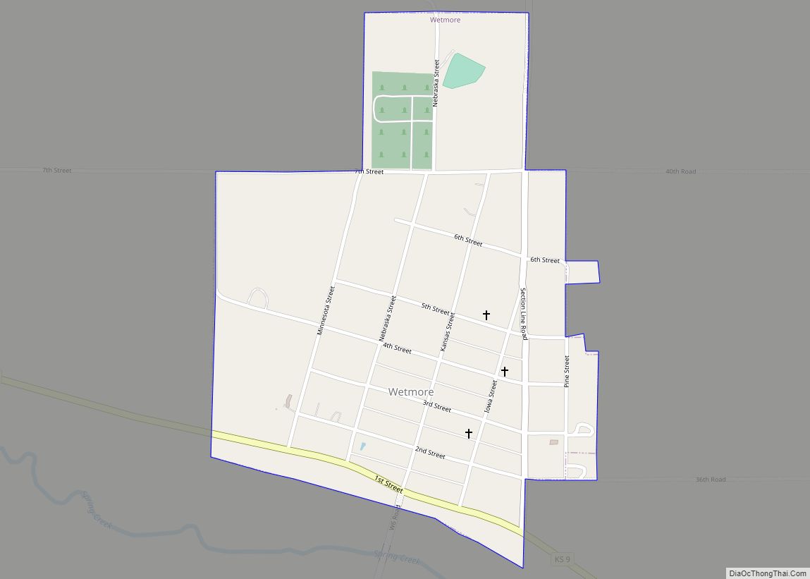Map of Wetmore city