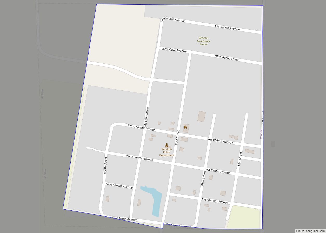 Map of Windom city
