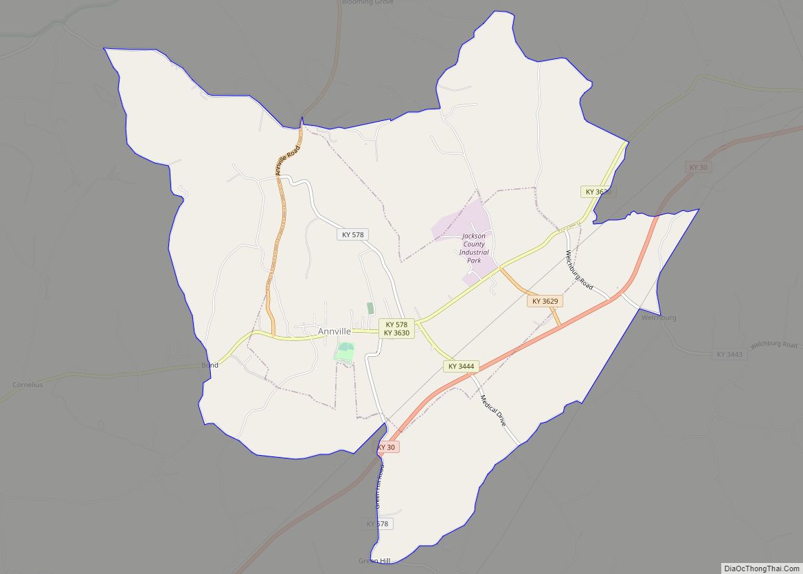 Map of Annville CDP
