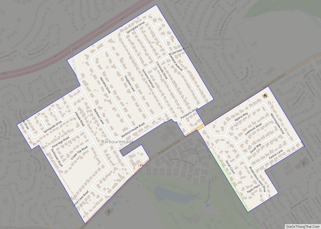 Map of Barbourmeade city