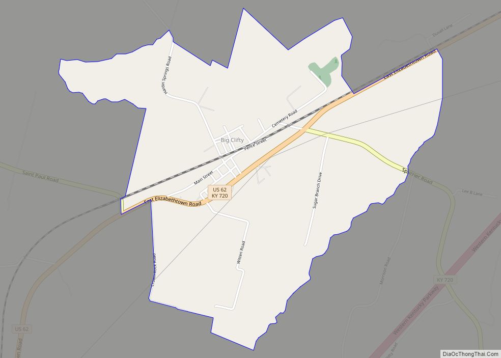 Map of Big Clifty CDP