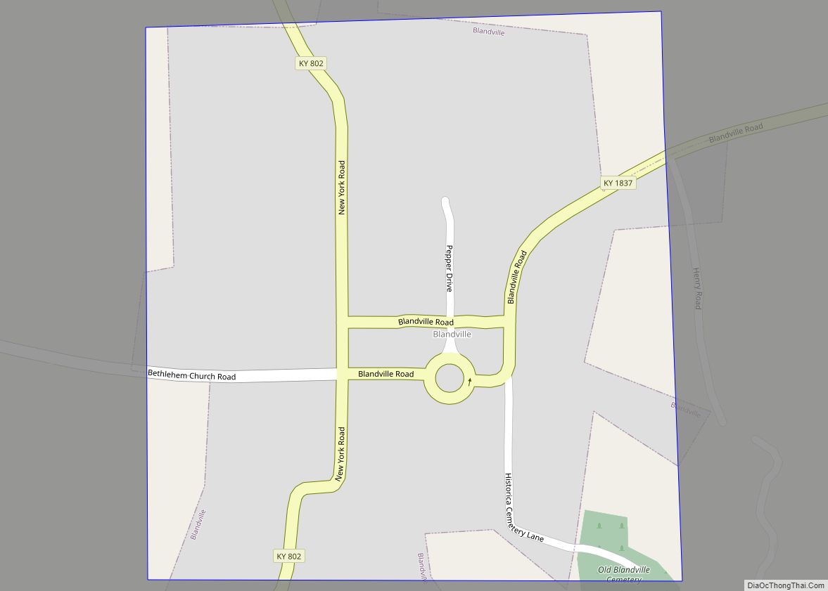 Map of Blandville city