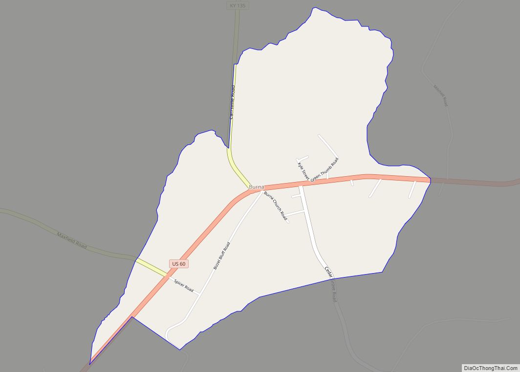 Map of Burna CDP