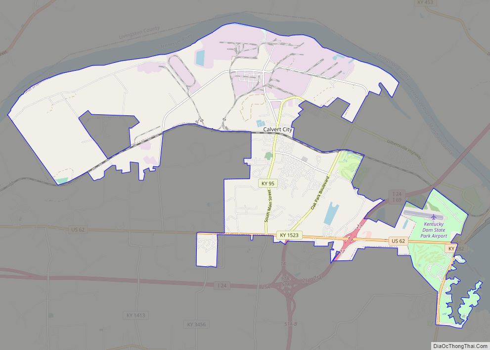 Map of Calvert City