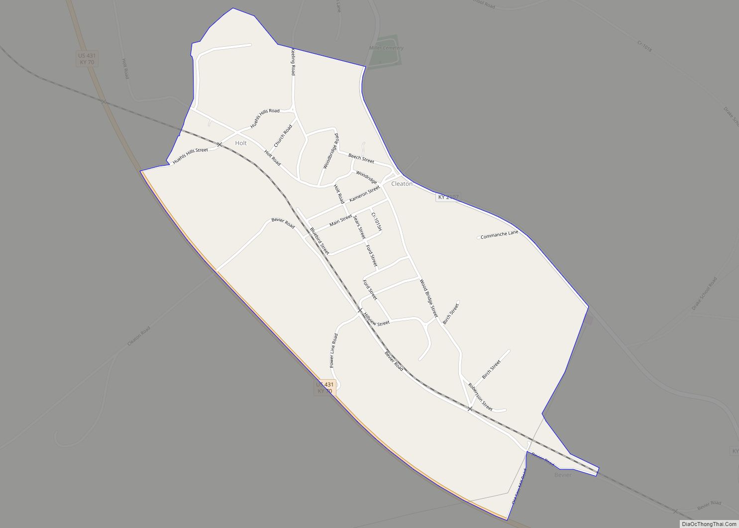 Map of Cleaton CDP