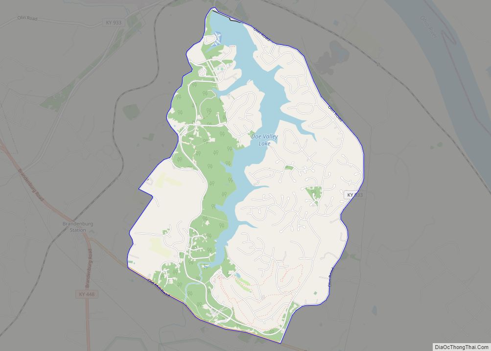 Map of Doe Valley CDP