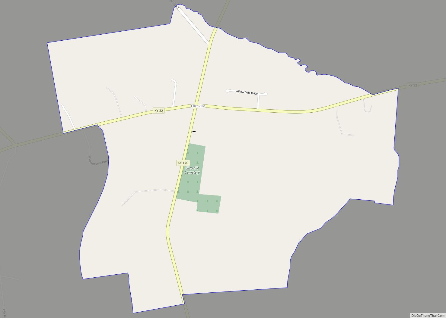 Map of Elizaville CDP