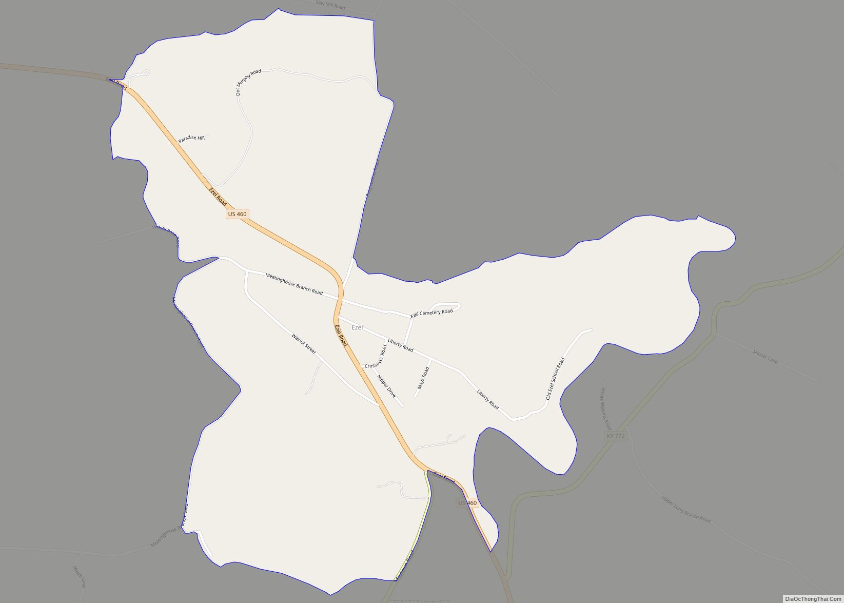 Map of Ezel CDP