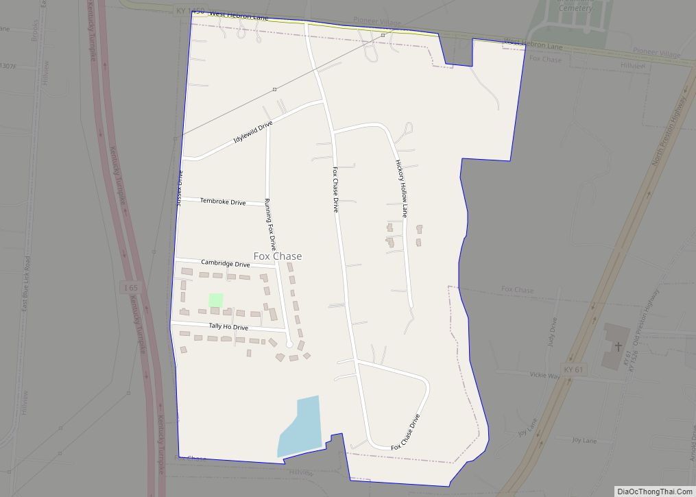 Map of Fox Chase city