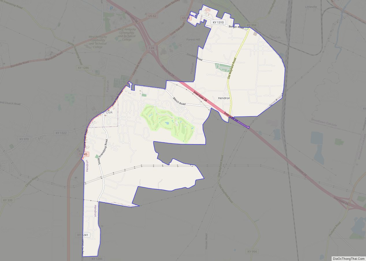 Map of Hendron CDP