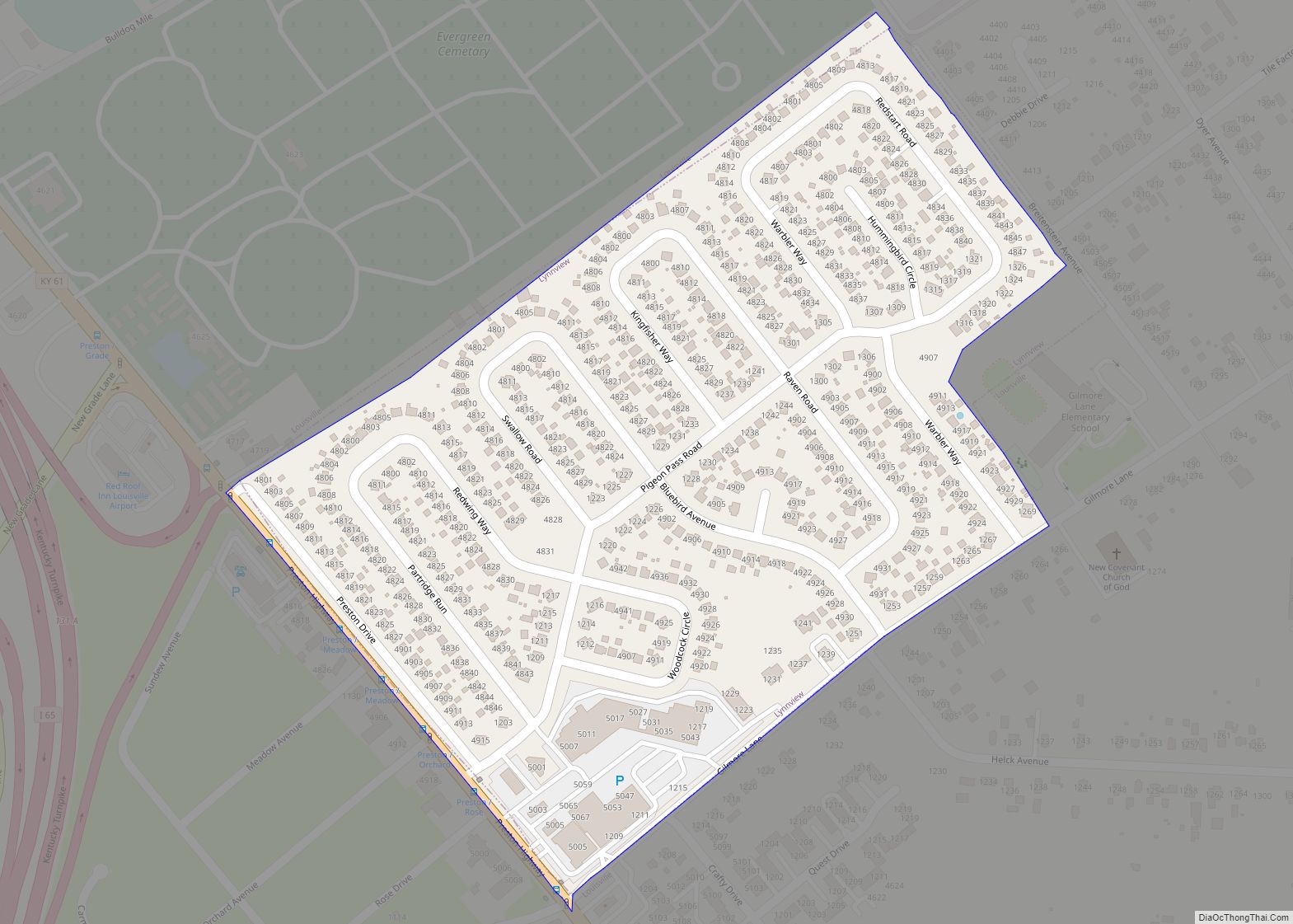 Map of Lynnview city