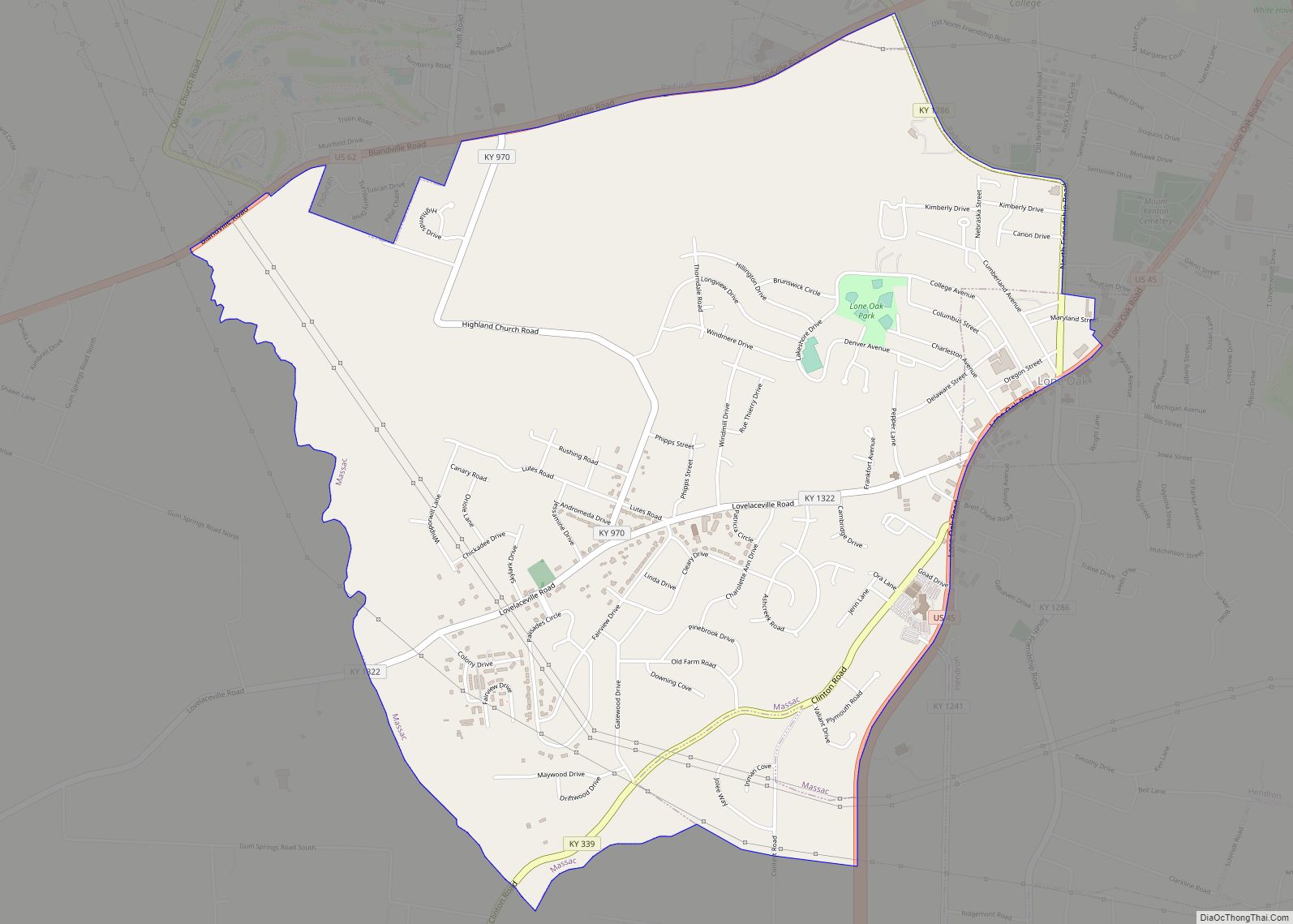 Map of Massac CDP