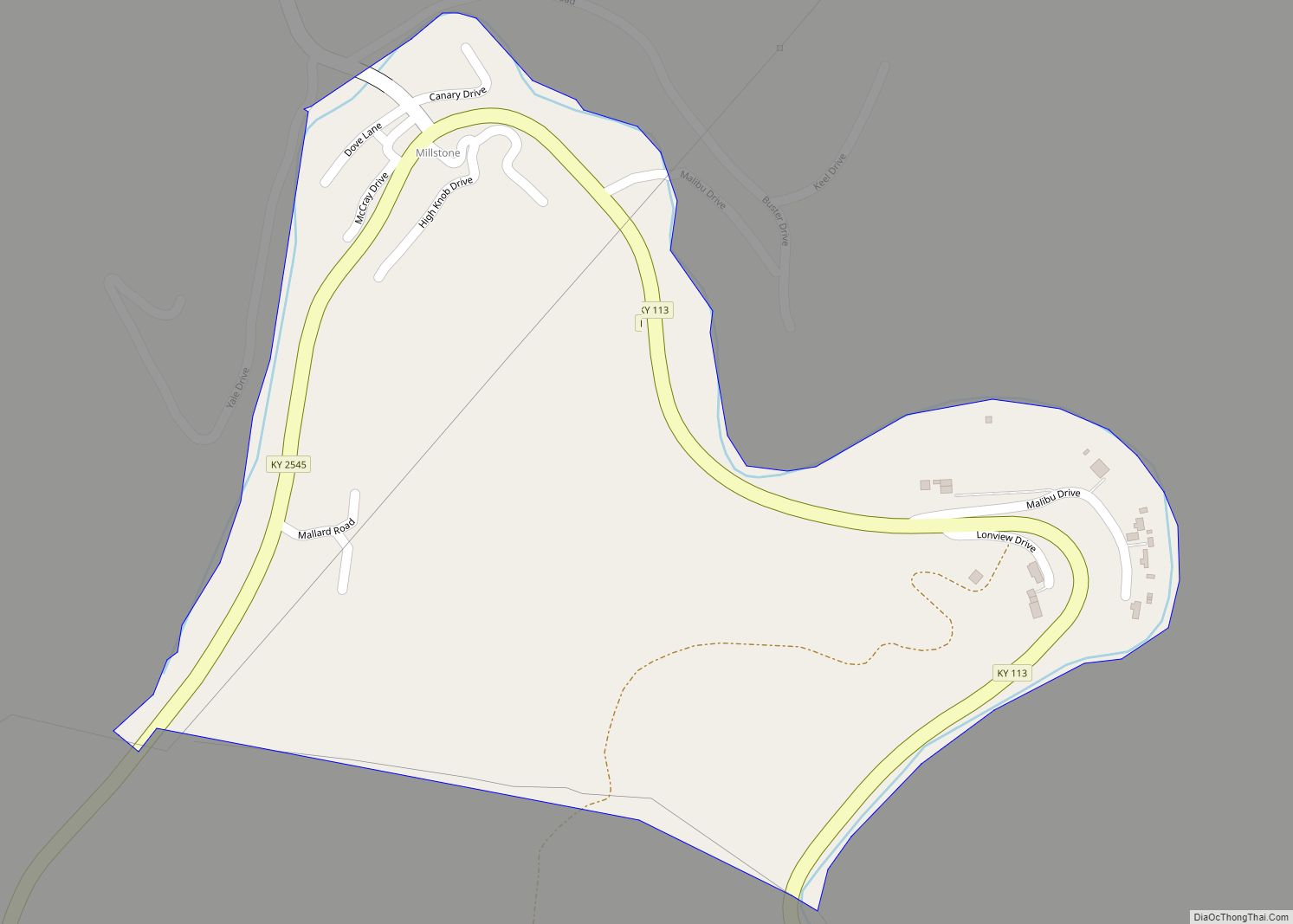 Map of Millstone CDP