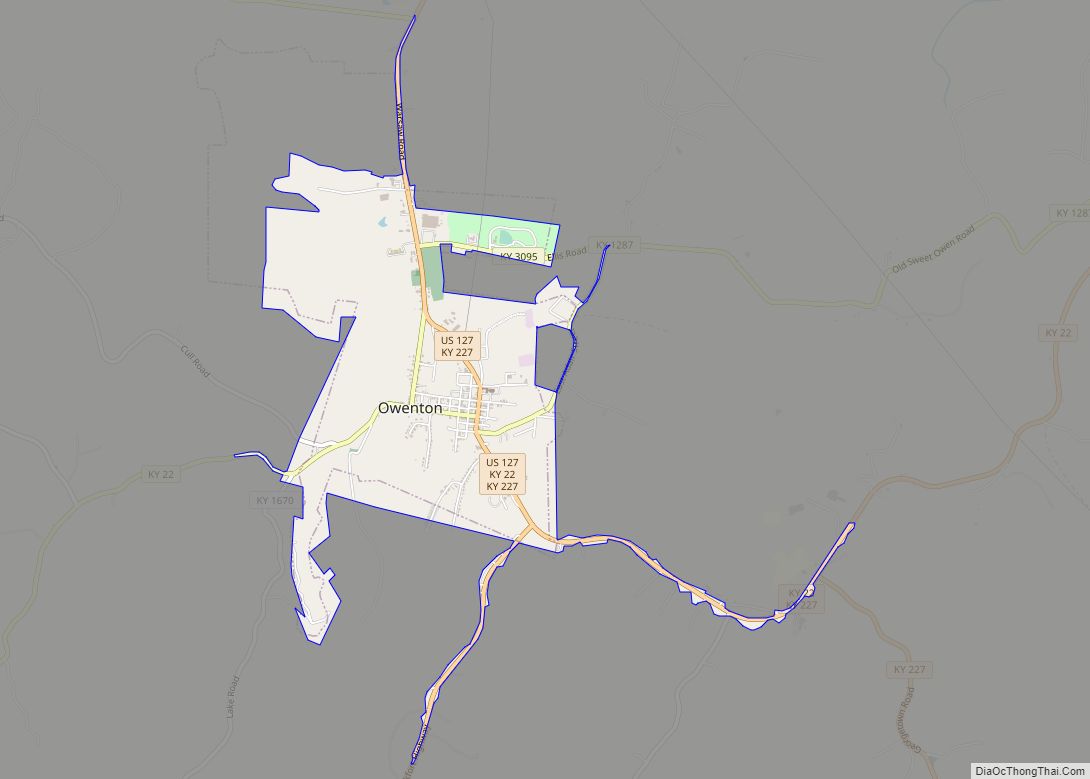 Map of Owenton city