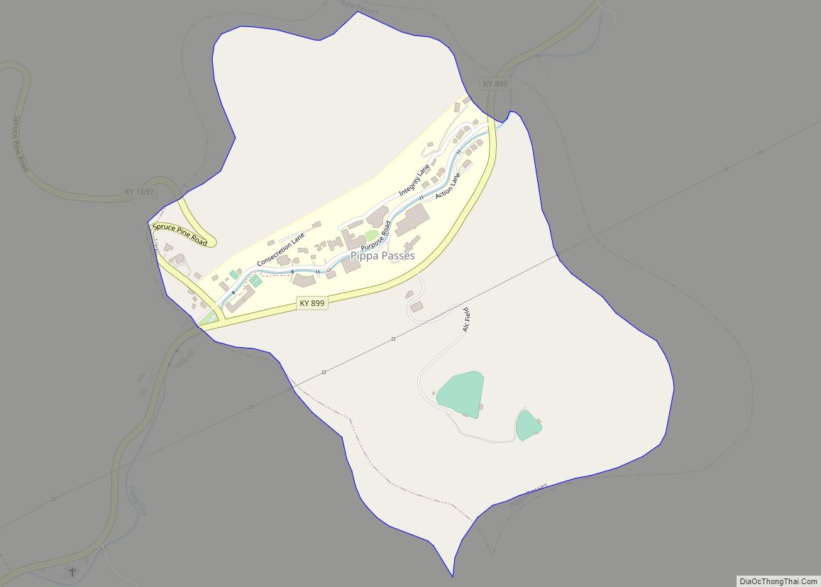 Map of Pippa Passes city