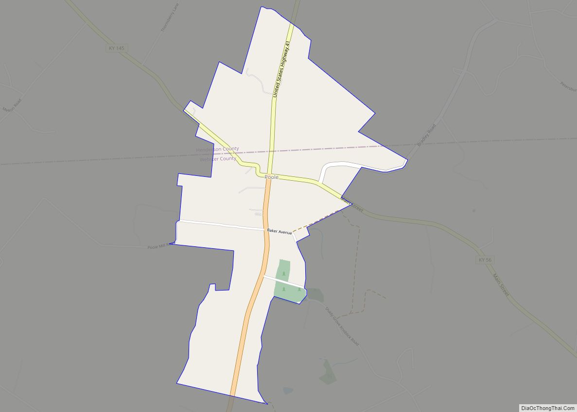 Map of Poole CDP
