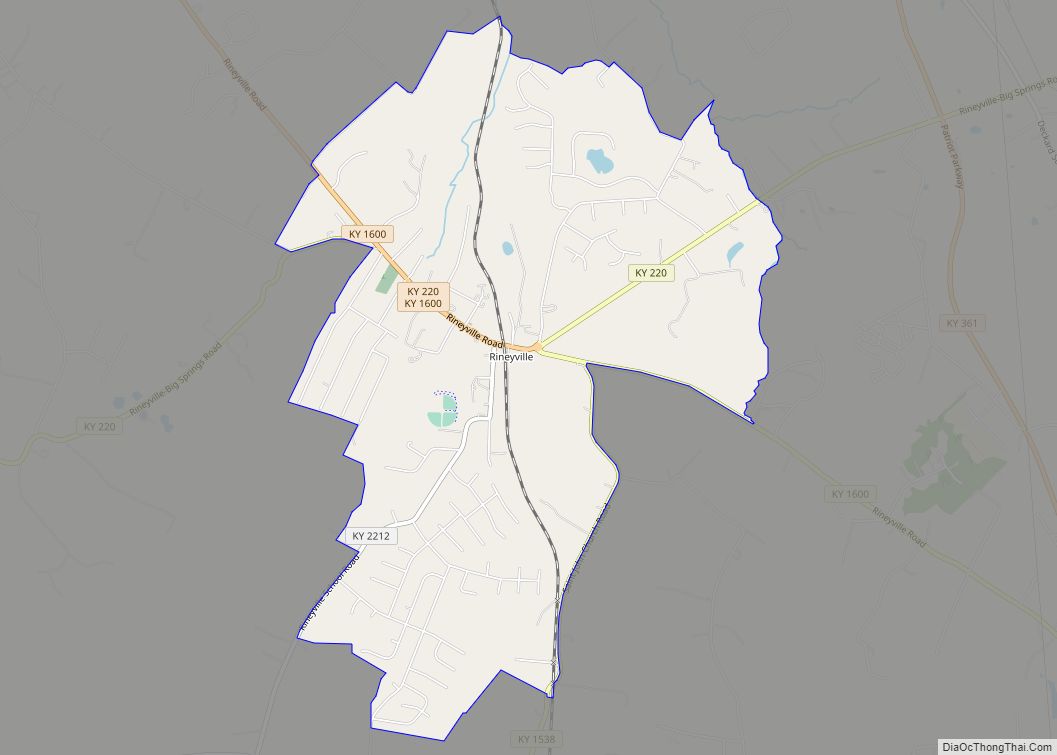 Map of Rineyville CDP