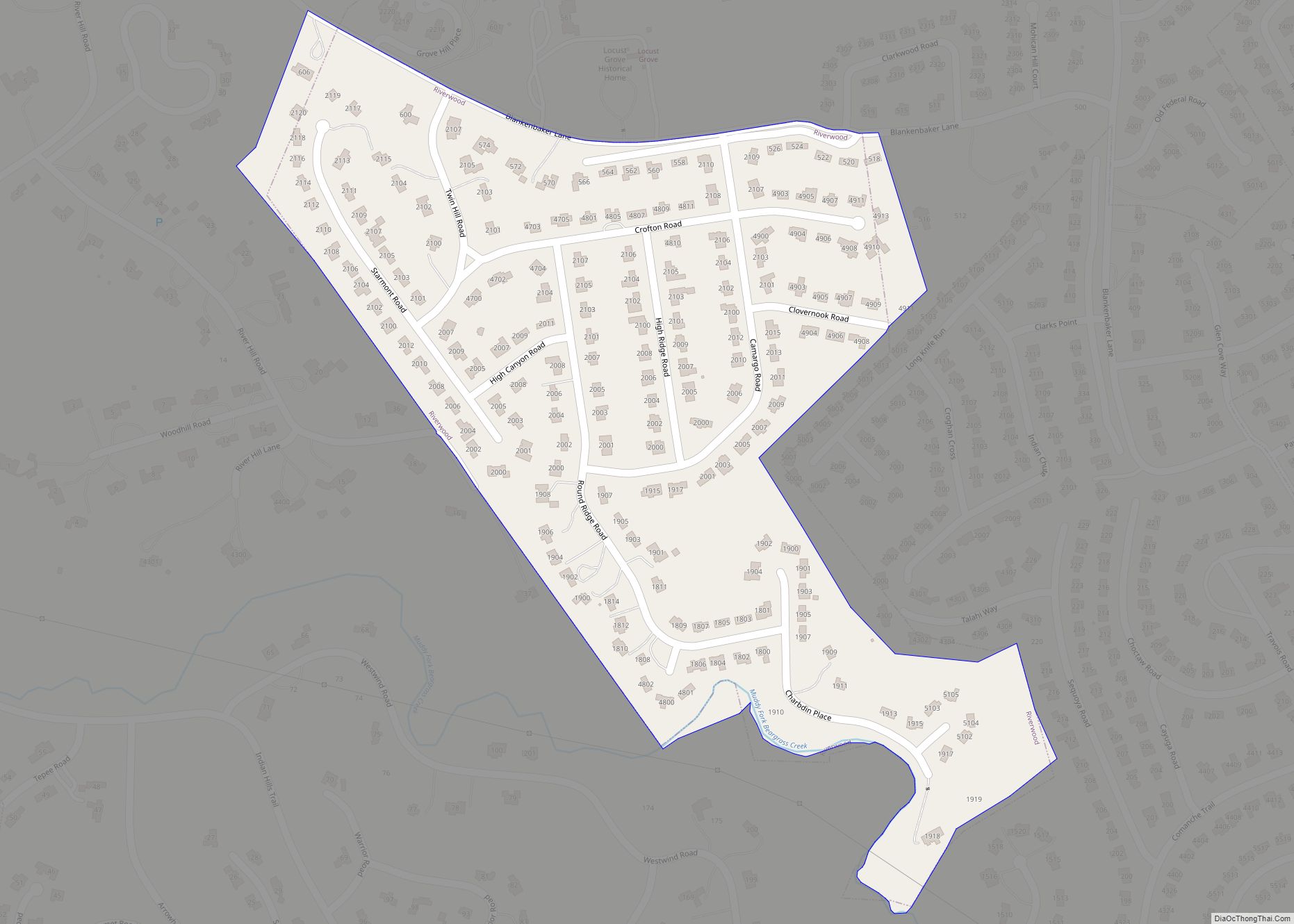 Map of Riverwood city